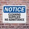Signmission Cleaning Supplies No Admittance OSHA Notice Sign, Plastic, 10in W x 7in L, 2PK OS-2PACK-NS-P-710-L-10652 - alternate 6